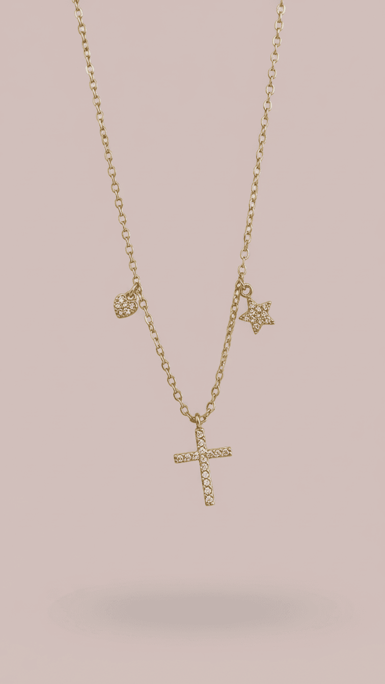 Collar de 3 mini charms