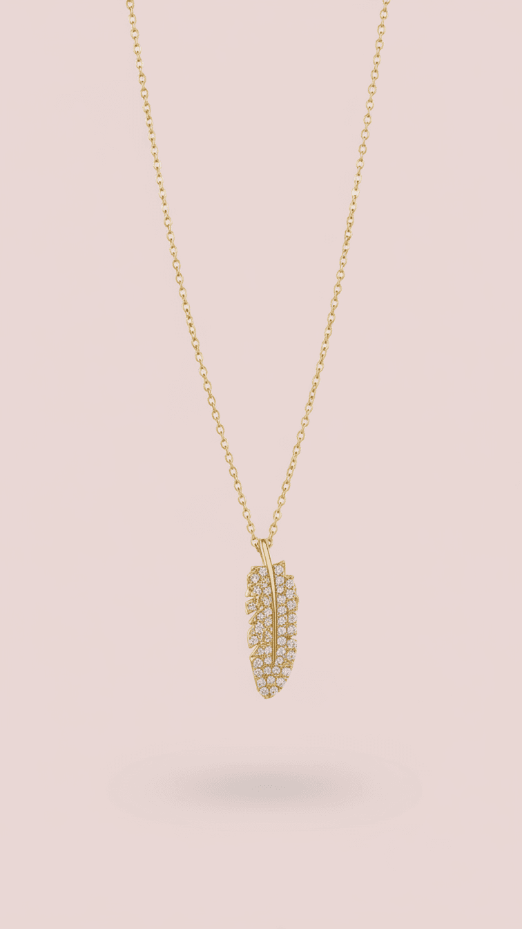 Collar plumita