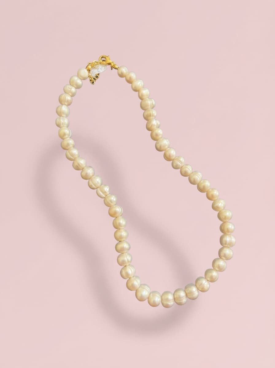 Collar de perla de agua dulce