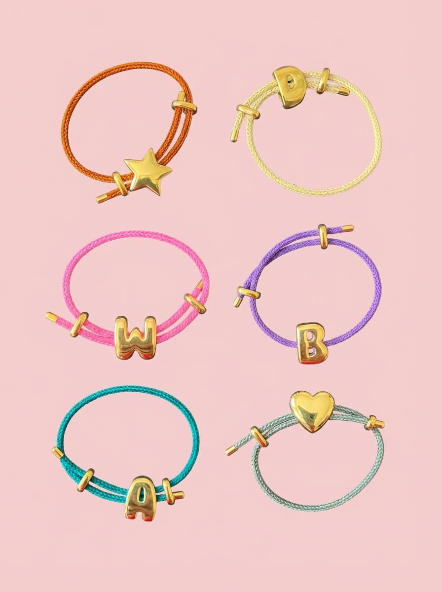Pulsera nautica con iniciales 