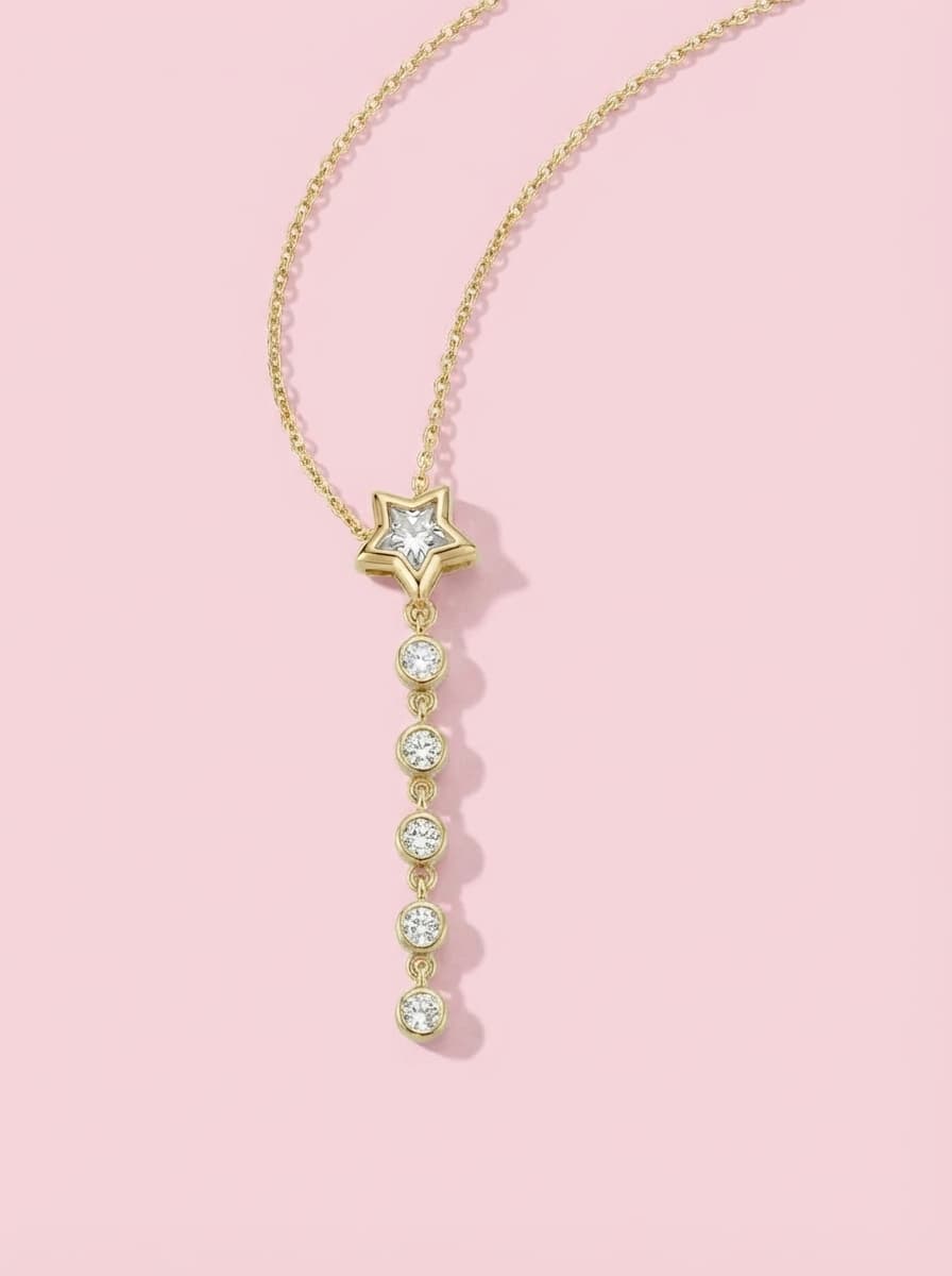 Collar lariat cometa