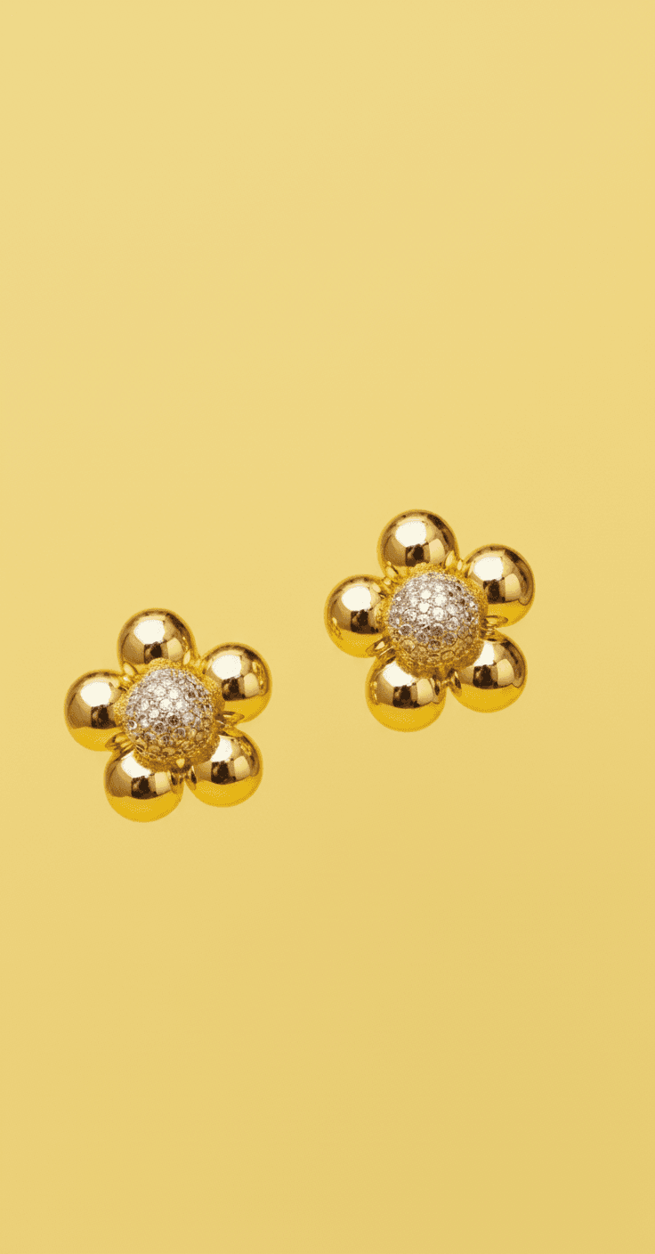 Aretes Flores Amarillas