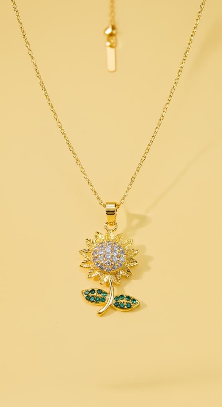 Collar girasol